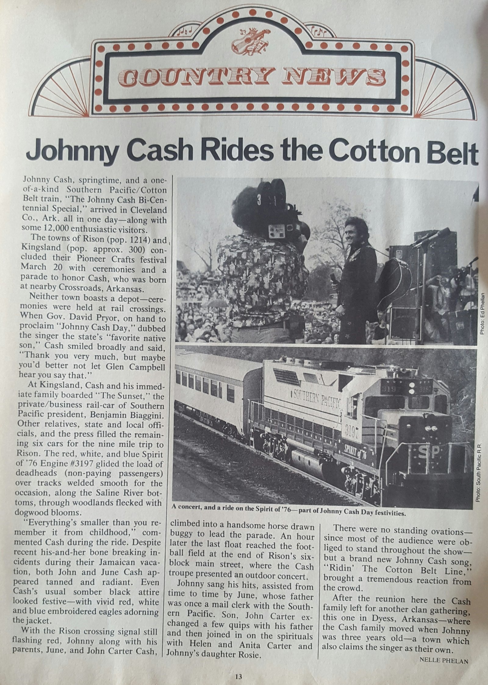 Johnny Cash article, explained in detail below.